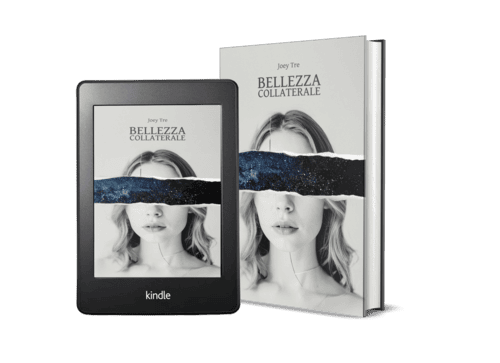 Copertina di un new adult "Bellezza collaterale" di Joey Tre