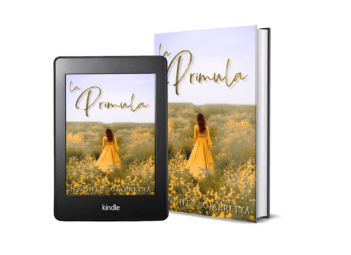 Copertina di un contemporary romance "La primula" di Jennifer Sciarretta.