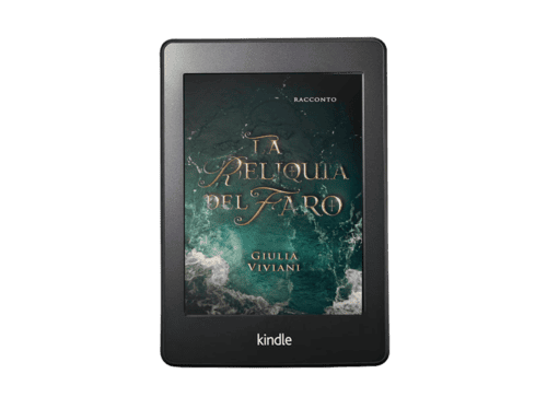 Ebook di un racconto fantasy romance "La reliquia del faro" di Giulia Viviani