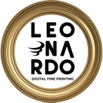 Logo di Leonardo, tipografia