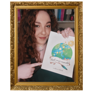 Annie Ogliastro con il Writer's notebook. Nel mio mondo è un quaderno dello scrittore per il supporto alla progettazione Supporto alla progettazione