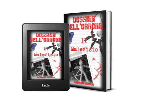 Copertina di un horror, "Dossier dell'orrore - Il maleficio" di Samantha Garbero
